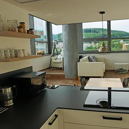 View Skyscraper Bata - Loft Xl Apartmán Zlín